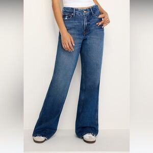 Good American Wide Leg Good Skate Jeans. Size 0/25. NWT